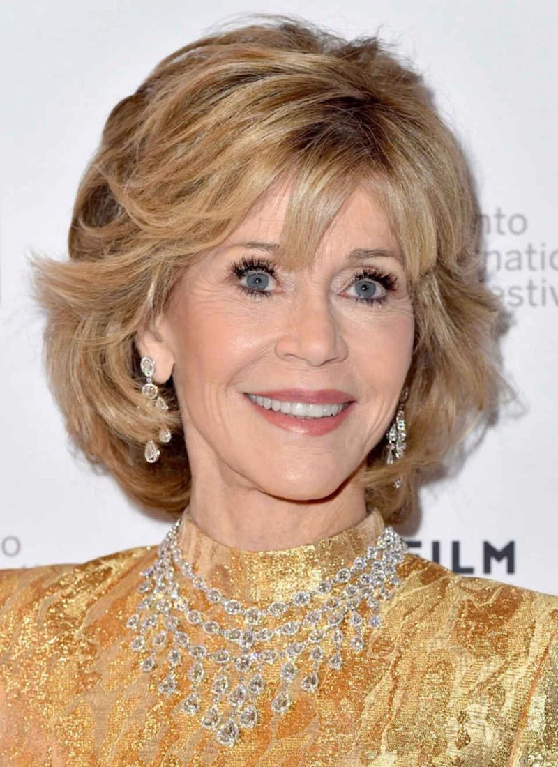 jane fonda kurzhaarschnitte frauen ab 60