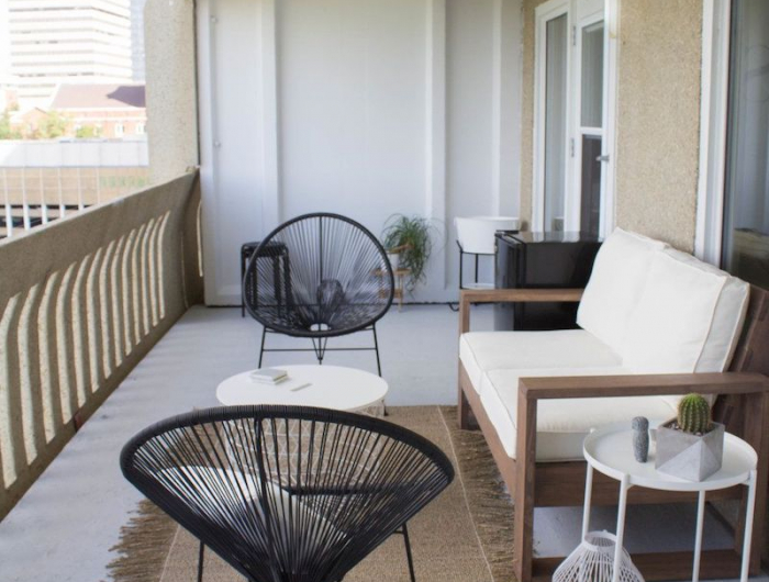 minimalistisch einrichten balkon gestalten ideen