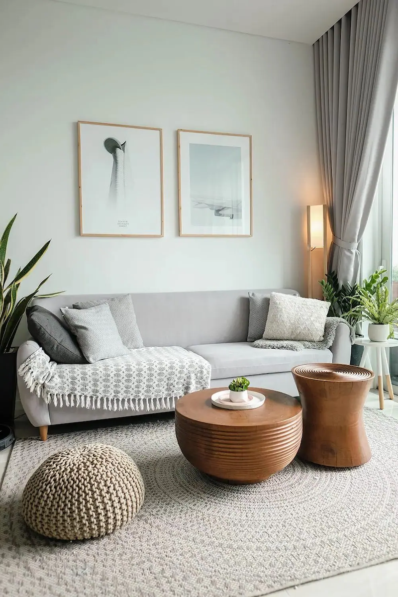 minimalistisches wohnzimmer mit liebe zum leben einrichten
