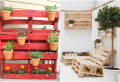 Vertikale Paletten als Blumenkasten: Deko für den Balkon, die Terrasse und den Garten