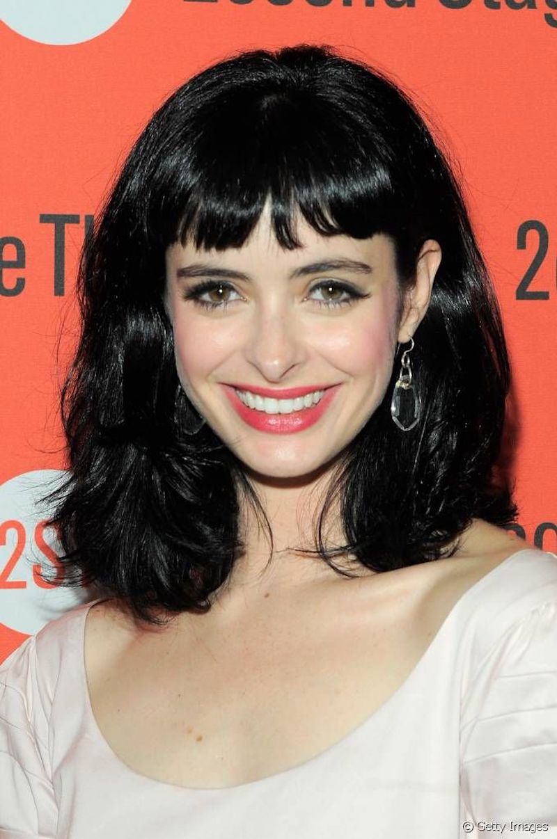 pin up pony krysten ritter für mittellanges haar