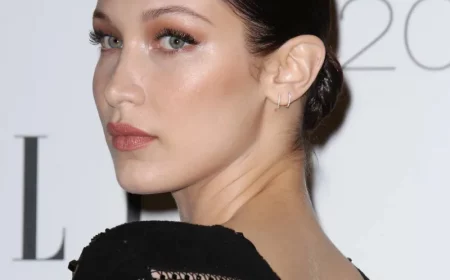 bella hadid schnelle hochsteckfrisuren scandi slick dutt
