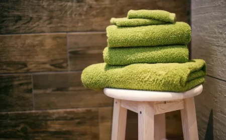 gruene tuecher auf einem stuhl wie oft sollte man handtuecher waschen infos