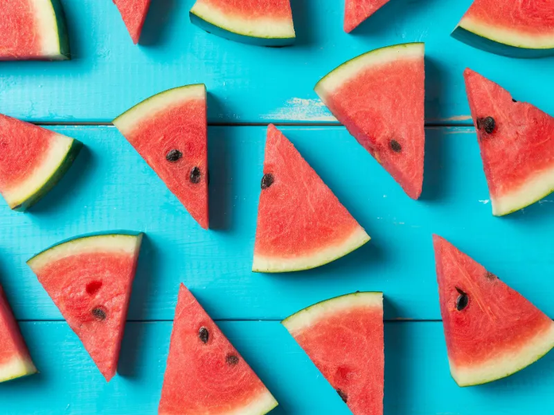 wassermelone essen und gute melone erkennen