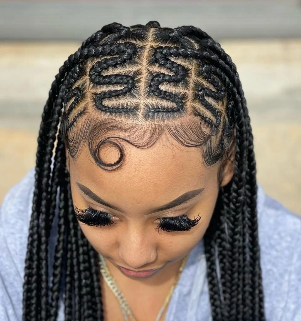 welche haarlaenge ist 2022 modern fulani braid zoepfe mit schlangen muster