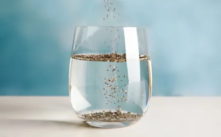 chia samen im wasser zum abnehmen funktioniert es