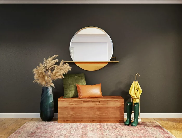dekorieren mit pampasgras moderne dekoideen wohnungsdeko vaen spiegel
