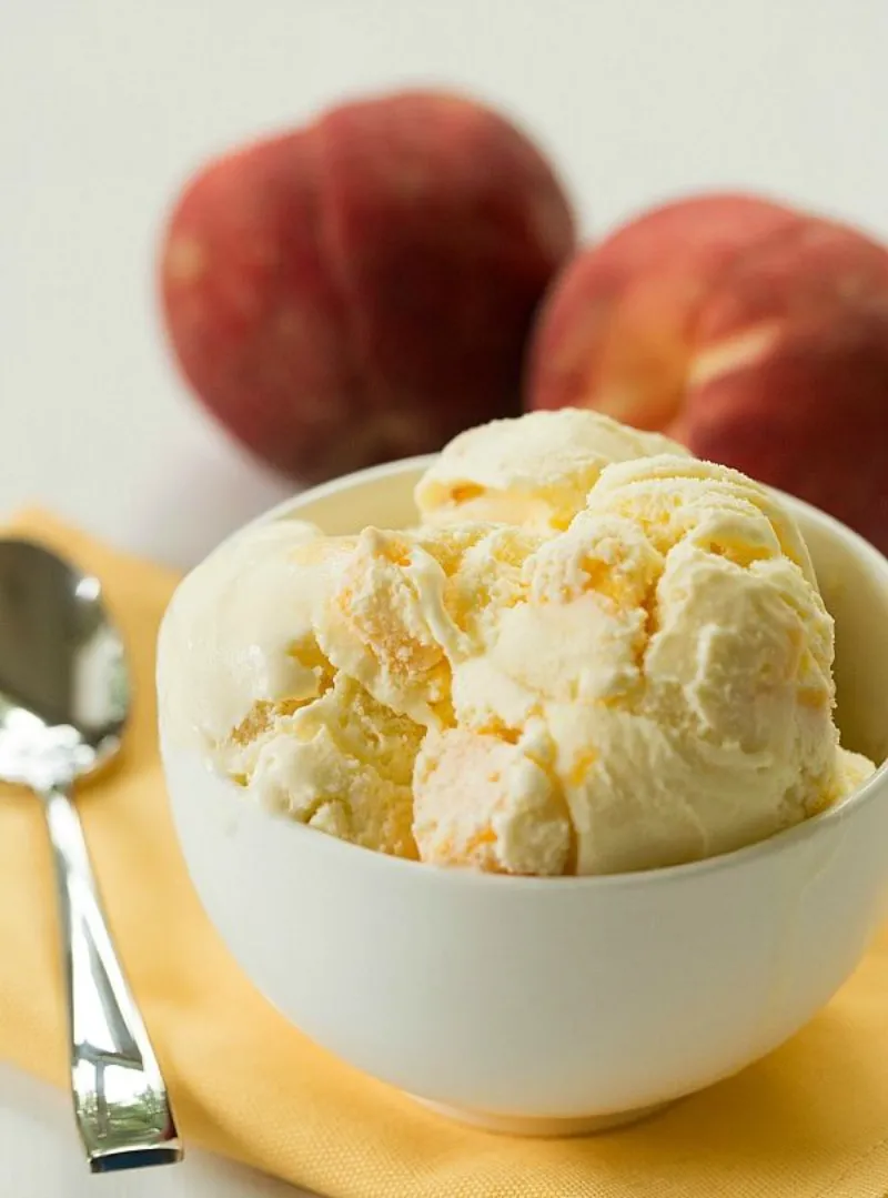 pfirsich joghurt eis selber machen einfaches und schnelles rezept