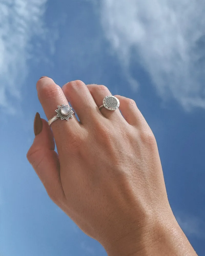 vintage ringe im trend mit halbedelsteinen silber