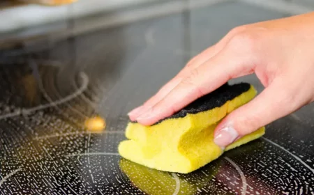 glaskeramik kochfeld reinigen hausmittel kochfeld mit schwamm und spuelmittel putzen