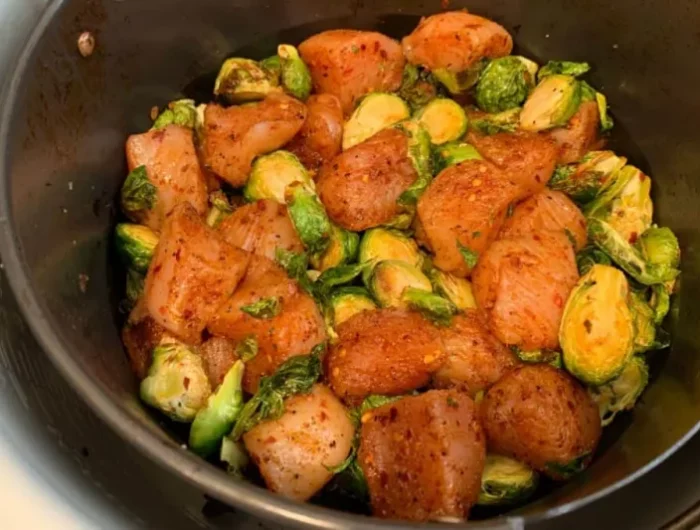 hähnchenbrust mit rosenkohl airfryer rezepte mit hähnchen