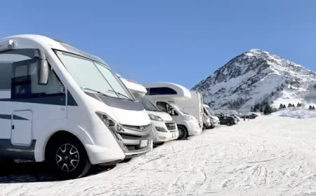 ist jedes wohnmobil winterfest wohnmobil ueberwintern kosten gruppe von wohnwagen im gebirge schnee