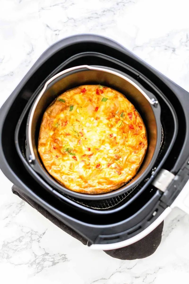 omelett in heißluftfritteuse rezept vegetarisch
