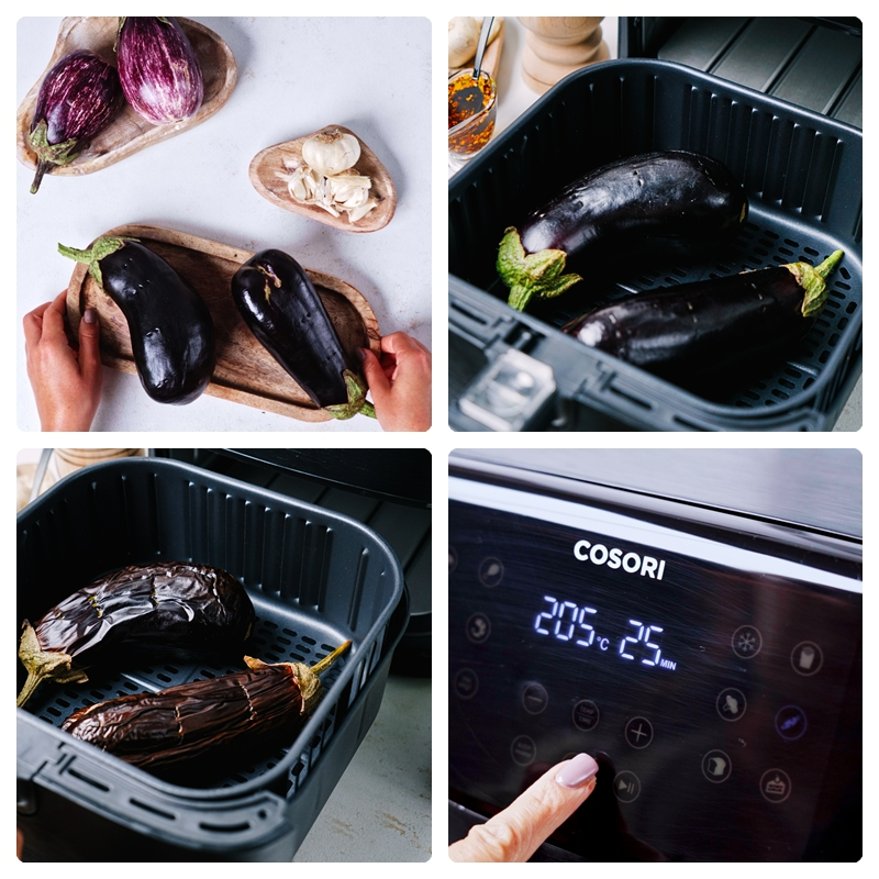 schnelle auberginen in der heissluftfriteuse selber machen rezept archzine studio