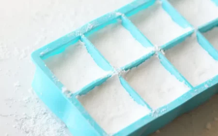 wc tabs selber machen mischung in eiswürfelform füllen