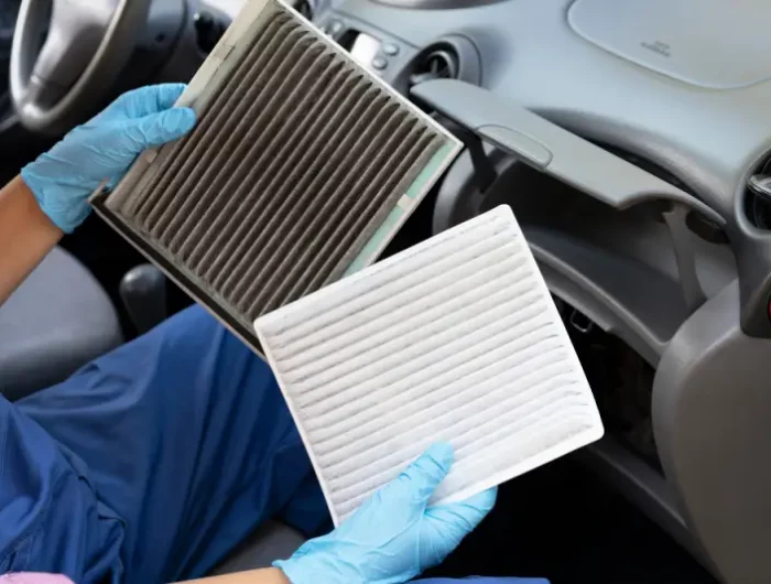 wie reinige ich die lueftung im auto innenraumfilter erneuern alten mit neuem filter vergleichen