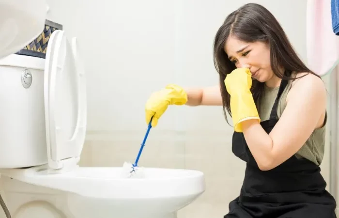 wie sollten sie stakr verschmutzte toilette reinigen und toilette putzen