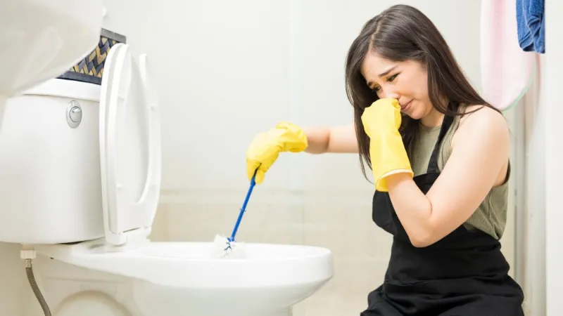 wie sollten sie stakr verschmutzte toilette reinigen und toilette putzen