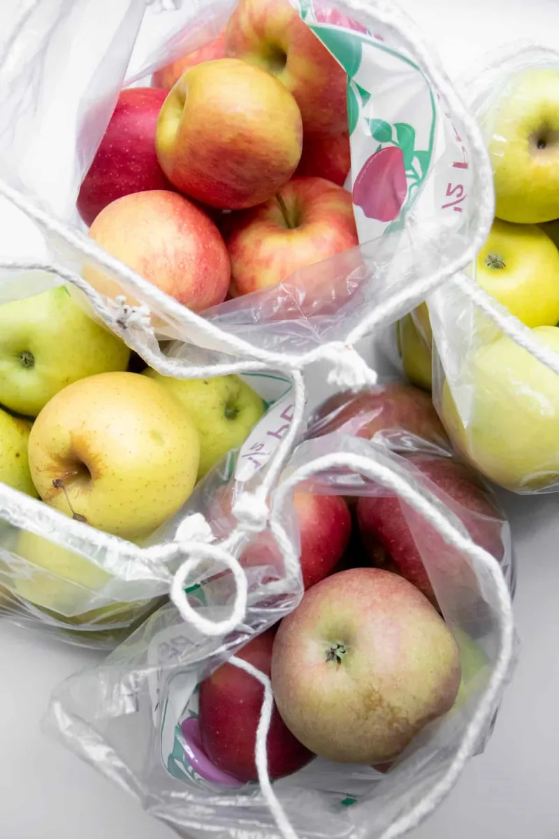äpfel lagern in plastiktüten ganzen winter frisch