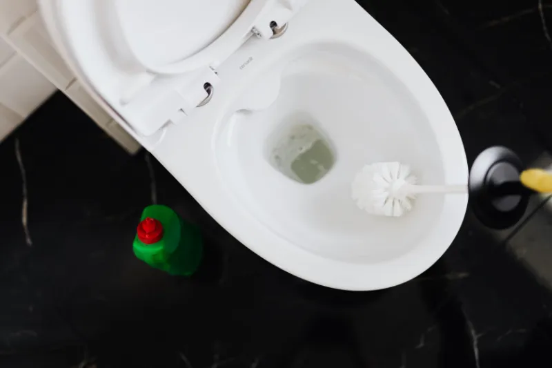 enkalken mit essigessenz toilette haushalt reinigen mit hausmitteln