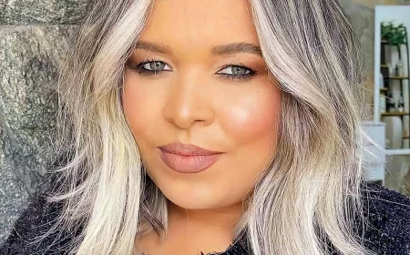 frisuren fuer mollige frauen mit rundem gesicht trendige haarschnitte long bob strahnen vorne nicolasbeautystudio