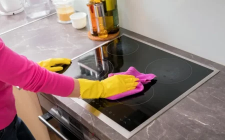 glaskeramik kochfeld reinigen immer gummihandschuhe tragen