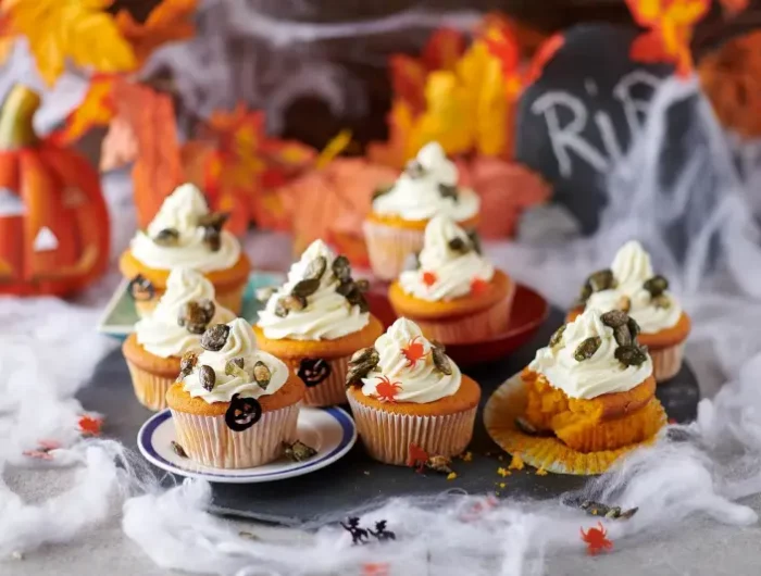 halloween rezepte fingerfood gartenparty salzige halloween muffins