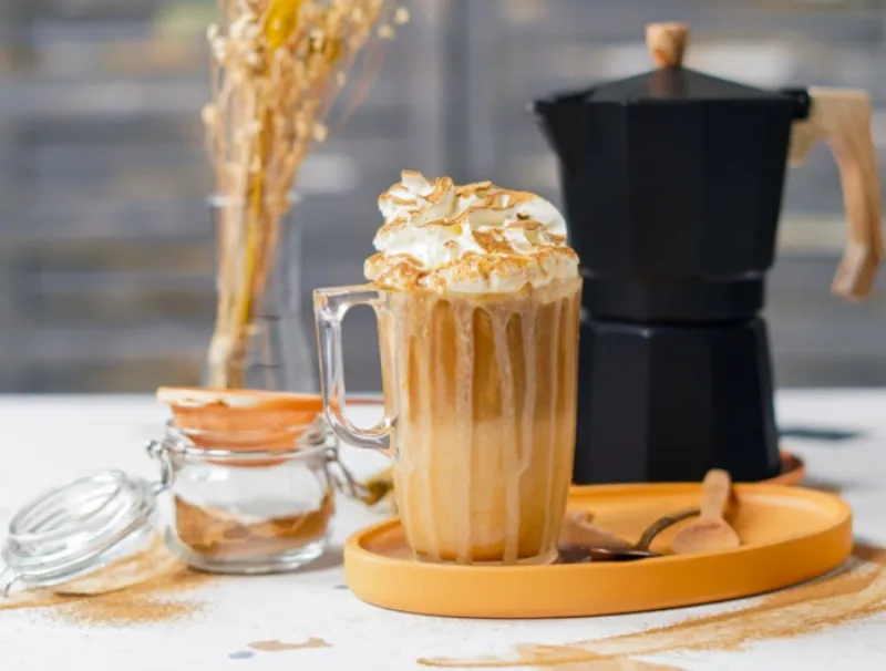 kaffee getraenk rezept mit espresso pumpkin spice latte rezept kuerbis gesund
