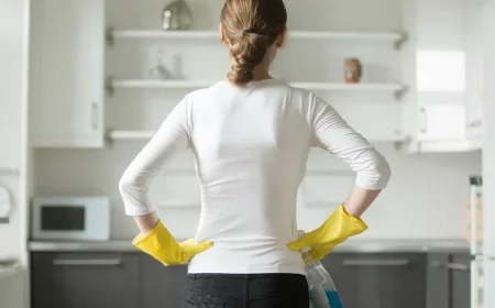 küche gründlich putzen gummihandschuhe nicht vergessen