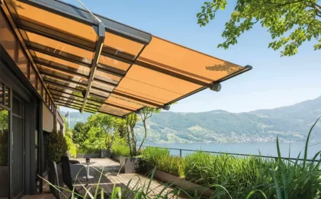 welcher sonnenschutz bei starkem wind sonnenschutz auf windiger terrasse sowero klemmarkisen orange