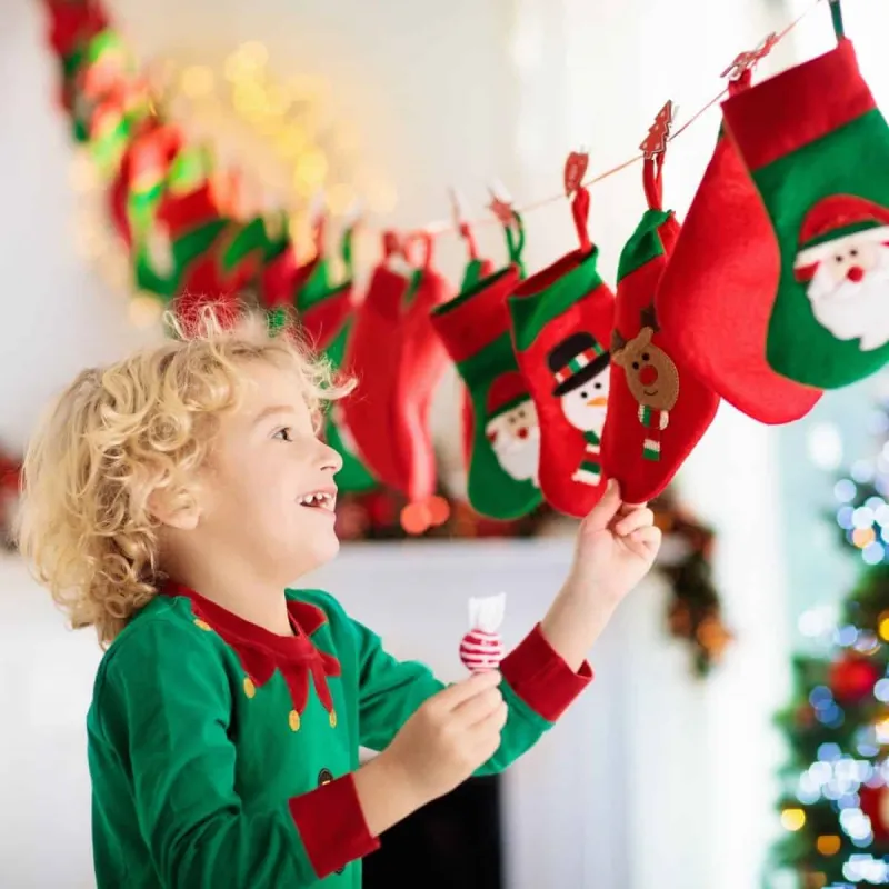 adventskalender für kinder selber nähen 24 weihnachtsstrümpfe