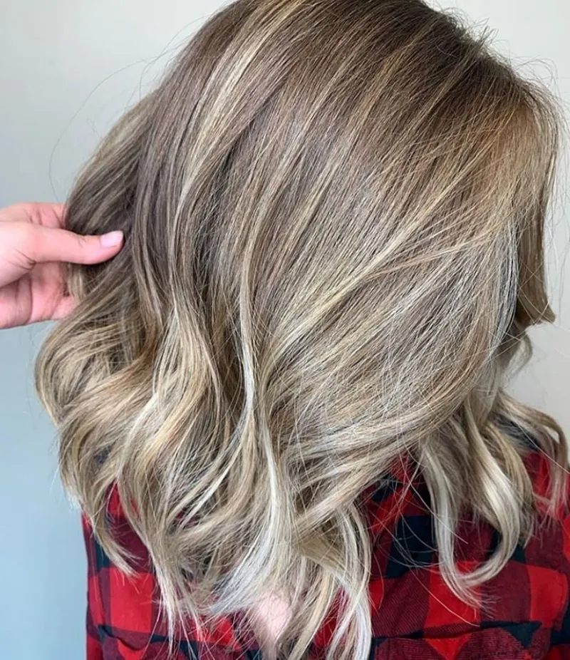 balayage haare angesagte färbetechnik blonde strähnen