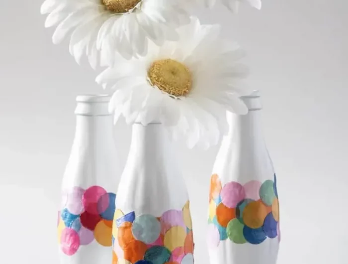 basteln mit flaschen schöne diy vasen selber machen