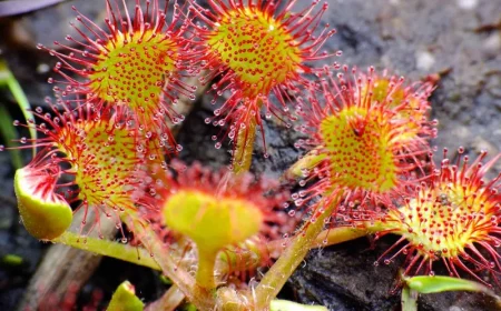 drosera sonnentau pflanze grossaufnahme