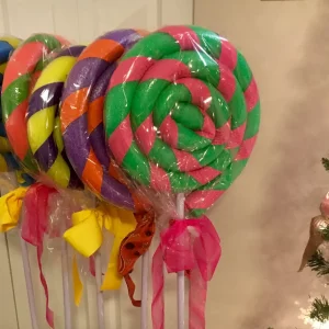 lollipops selbstgemachte weihnachtsdeko aus poolnudeln