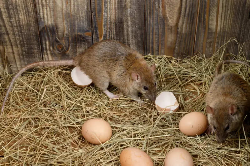 wo eine ratte ist sind auch mehrere ratte im huehnerstall isst die eier