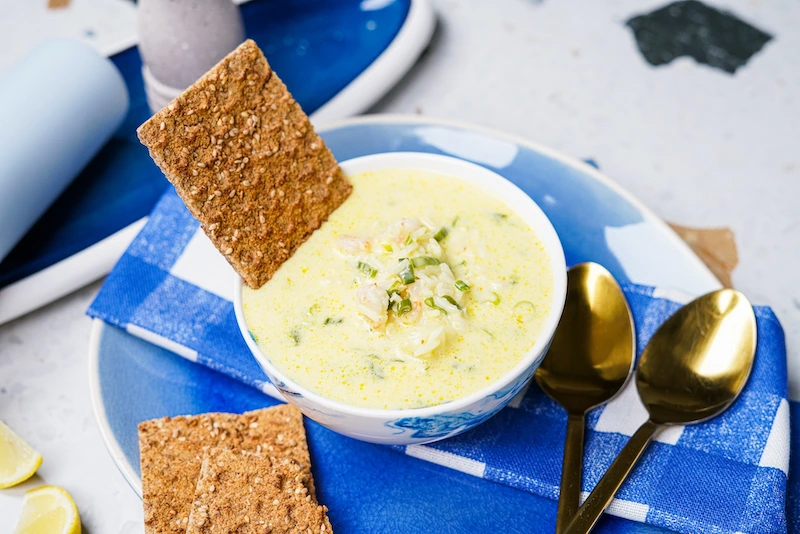 zubereitug von kokos shrimps suppe sehr einfach und schnell