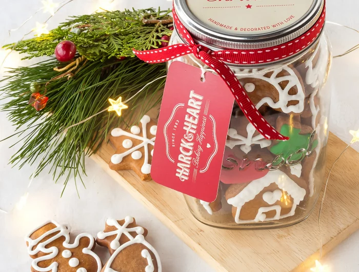 geschenk kollege weihnachten zum selbermachen einmachglas mit keksen