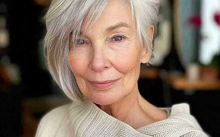 kurzhaarfrisuren 2024 frech graue haare frisuren 2024 ab 70 jahre