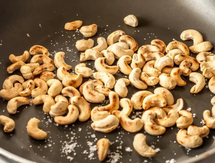 sind zu viele cashewkerne ungesund ganze cashewkerne in pfanne roesten
