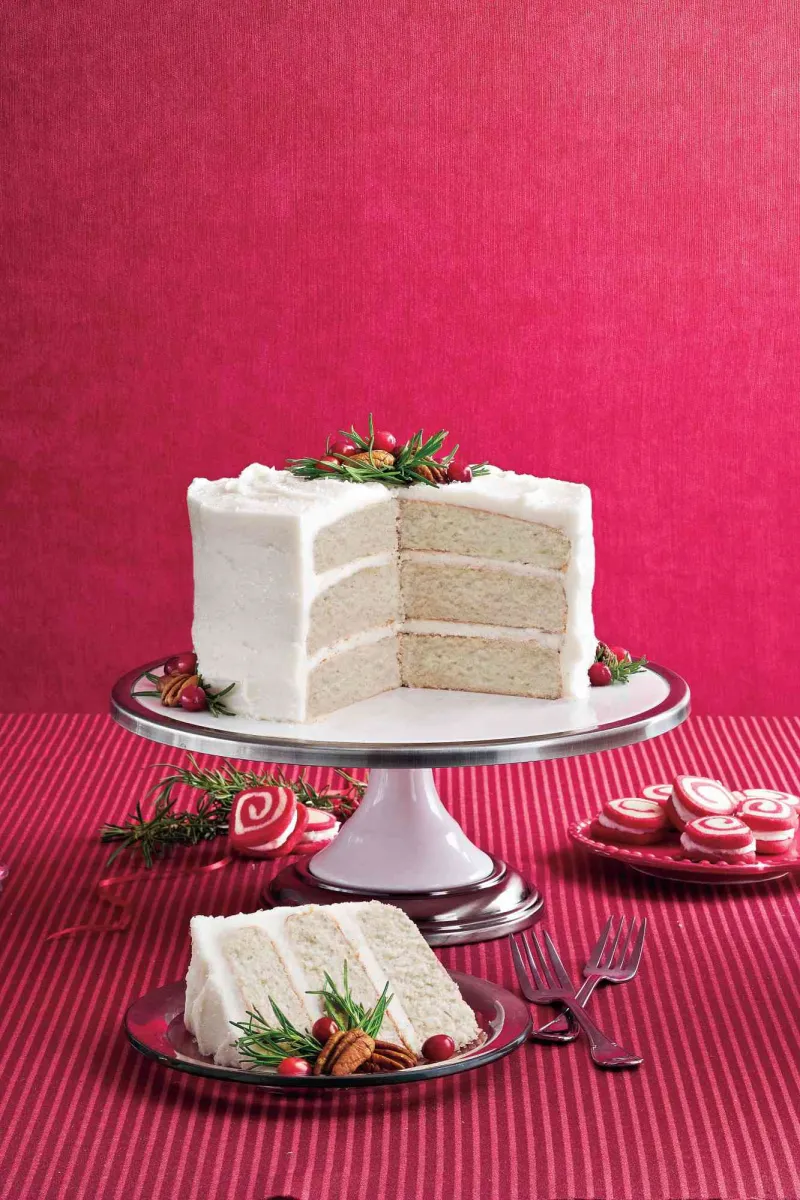 torte mit glasur weihnachtliche dekoration