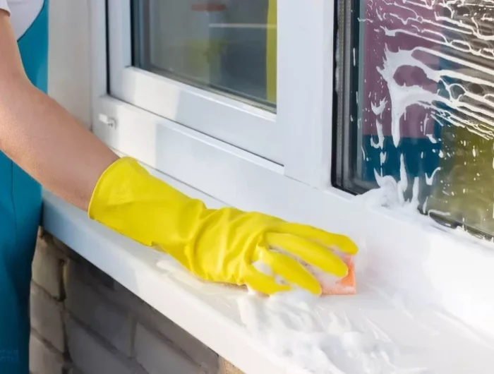 vergilbte fensterrahmen sauber machen