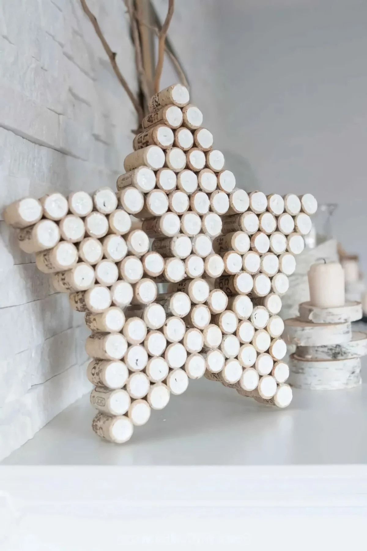 weihnachten basteln mit korken stern aus korken diy deko