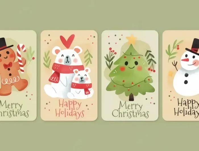 weihnachtskarten ideen mit wasserfarben weihnachtsmotive malen