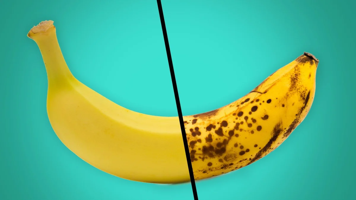 banane begann braun zu werden und zu verderben