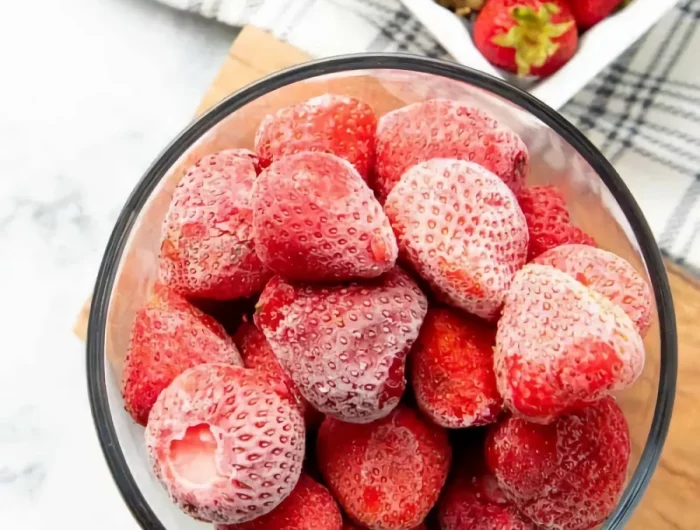 im winter gefrorene erdbeeren wählen besseren geschmack