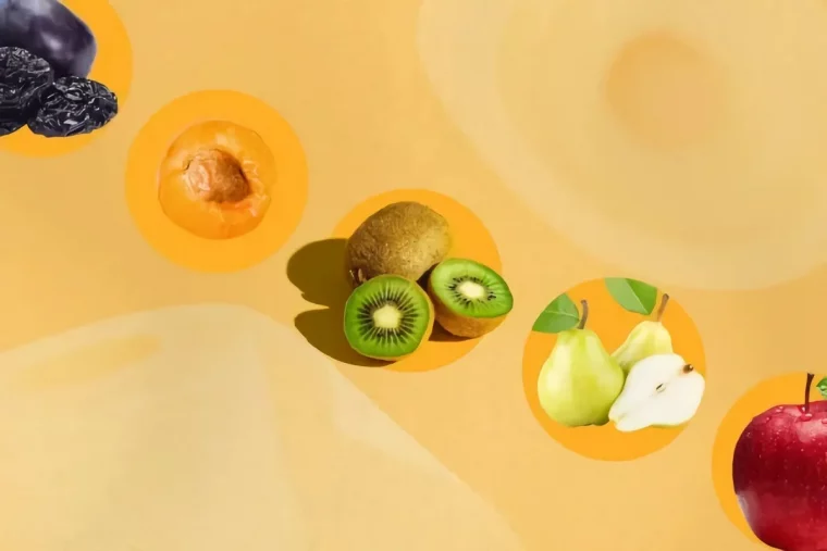 natürliche abführmittel pflaumen kiwi birnen äpfel pfirsiche