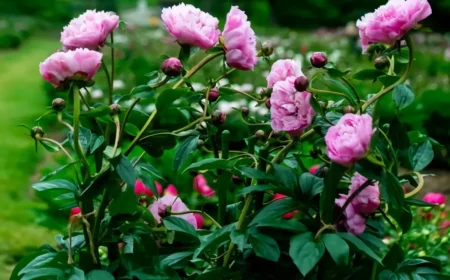 pfingstrosen wächter für gehwege im garten