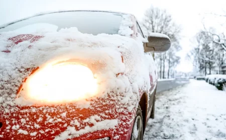 wie man das auto richtig von eis und schnee befreit