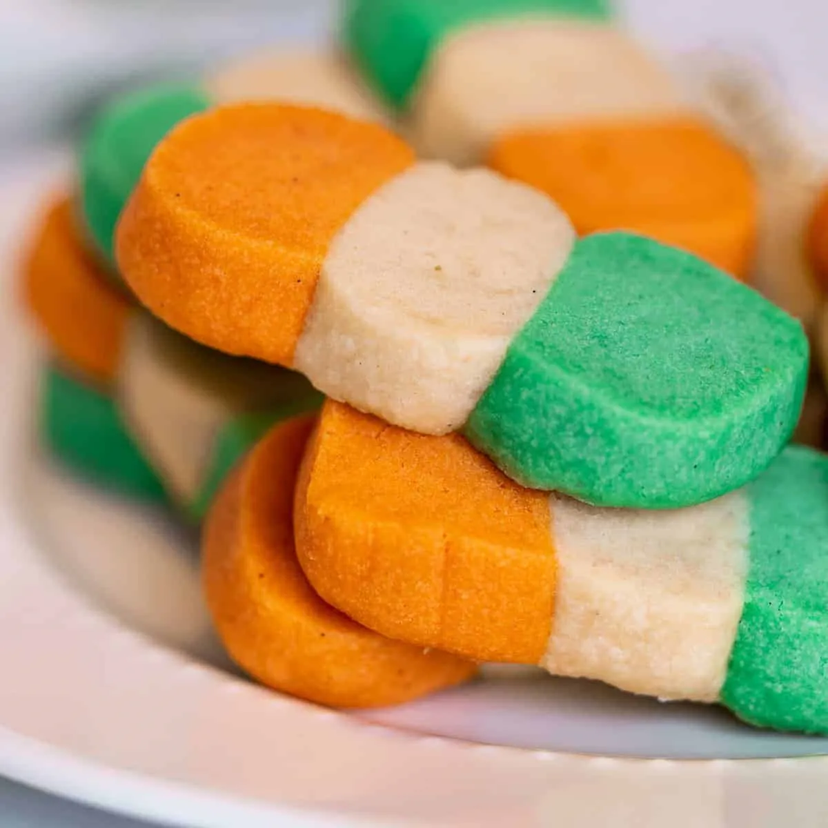 irische flagge plätzchen rezept drei farben teig
